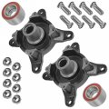 Caltric Front Left And Right Wheel Hub With Bearing Hardware Compatible Polaris Ranger 400 Ev 2010 2011