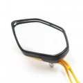 Uxcell 8mm 10mm Thread Dia Motorcycle Motorbike Modified Rearview Mirror Gold Tone
