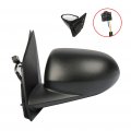 Black Left Side Mirror Fit For 2007-2012 Dodge Caliber Textured Glass Non-folding