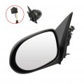 Ocpty Black Left Side Mirror Fit For 2007-2012 Dodge Caliber Textured Glass Non-folding