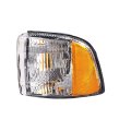 Front Driver Side Marker Light For Dodge Ram 1500 2500 3500 1994 To 2002 Clear Amber Lens Plastic Material Replaces 55054773 