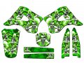 1996-1998 Kx 125 Jester Green Senge Graphics Base Kit For Kawasaki 