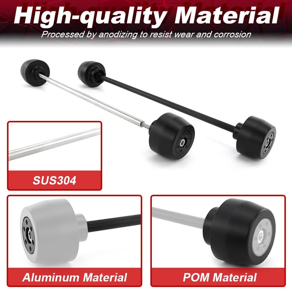 Front And Rear Fork Wheel Sliders Fortreet Triple 765 R Rs 2017 2024 Street S 2019 660 S 2020 Aluminum Pom Constructioand Rear