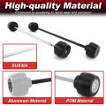 Front And Rear Fork Wheel Sliders Fortreet Triple 765 R Rs 2017 2024 Street S 2019 660 S 2020 Aluminum Pom Constructioand Rear