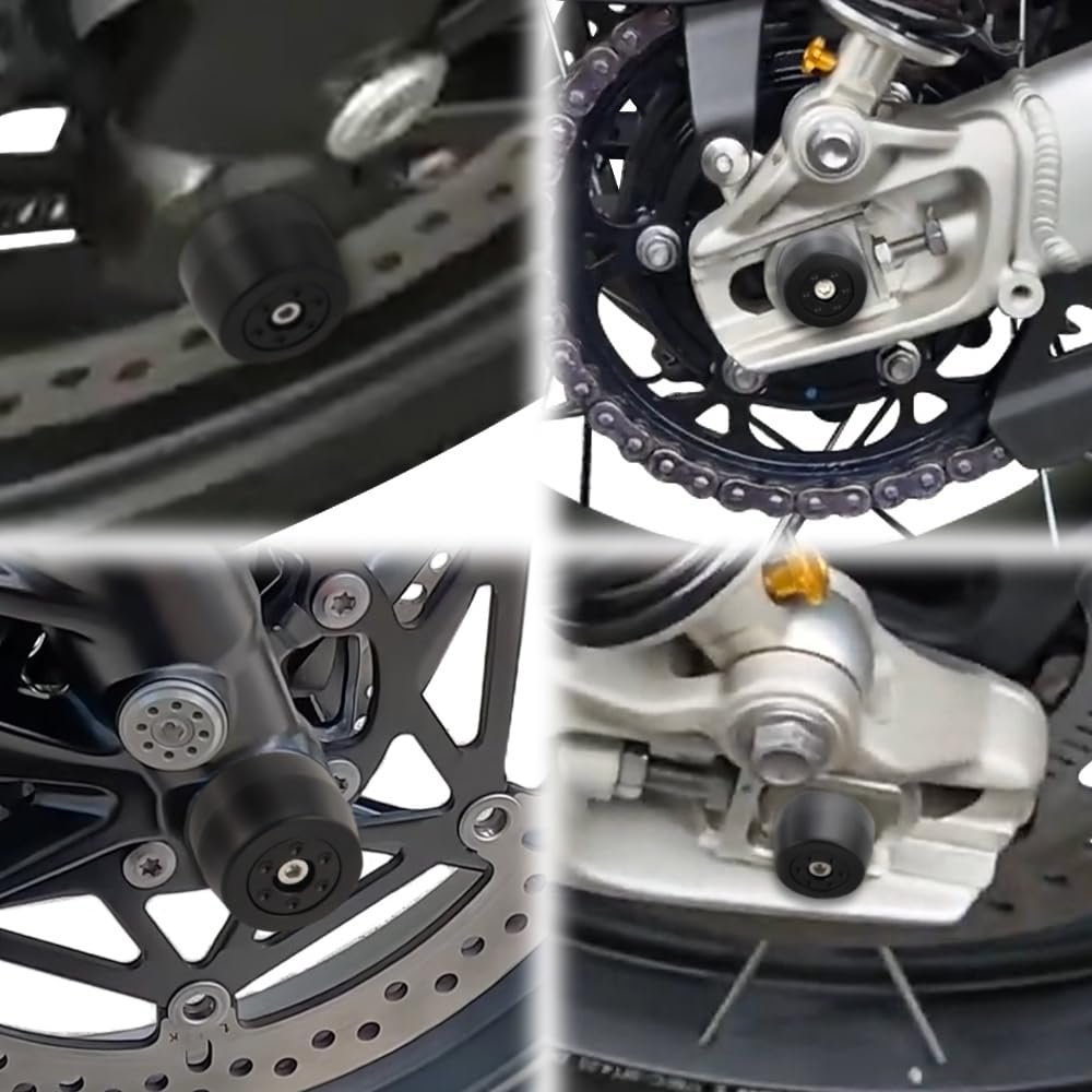 Front And Rear Fork Wheel Sliders Fortreet Triple 765 R Rs 2017 2024 Street S 2019 660 S 2020 Aluminum Pom Constructioand Rear