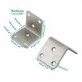 8 Pack Corner Brace Support Ulifestar Stainless Steel L Bracket For Wood Metal Joint Angle Shelf Heavy Duty 90 Degree Fastener
