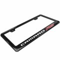 Ipick Image Black Real 3k Carbon Fiber Finish Abs Plastic License Plate Frame For Chevrolet Camaro Rs In 3d
