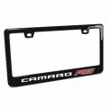 Ipick Image Black Real 3k Carbon Fiber Finish Abs Plastic License Plate Frame For Chevrolet Camaro Rs In 3d