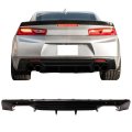 Ikon Motorsports Rear Diffuser For 2016-2024 Chevy Camaro Except Zl1 Model Glossy Black Pp Bumper Lip Lower Body Protection 