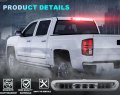 Led Bar 3rd Third Brake Light For Chevy Silverado Sierra 1500 2500hd 3500hd 2007 2013 High Mount Rear Tail Stop Smoky Lens