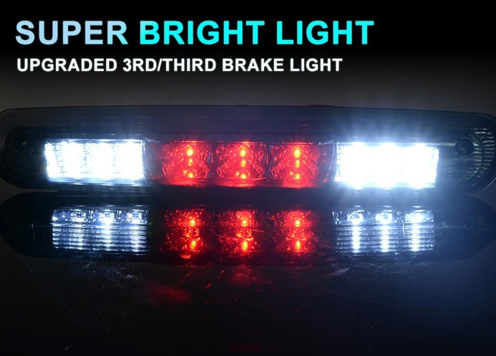 Led Bar 3rd Third Brake Light For Chevy Silverado Sierra 1500 2500hd 3500hd 2007 2013 High Mount Rear Tail Stop Smoky Lens