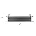 Universal Silver Aluminum 9-row Engine Oil Cooler Filter Relocation Kit