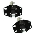 Rear Lower Door Latch Pair For Chevy Silverado 1500 2500 3500 1999 2006 Extended Cab 3 4 Textured Black Stainless Steel 
