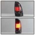 Acanii Smoked Led Tail Lights Brake Lamps Assembly Left Right Replacement For 2005-2015 Toyota Tacoma Pickup Truck