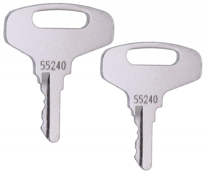 Solarhome 2pcs Ignition Keys 66711-55140 For Kubota Tractor B Series B20 B5100 B6100 B6200 B7100 B7200 B8200 B9200