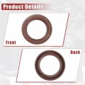 Uxcell Engine Crankshaft Oil Seal Fit For Mitsubishi Eclipse 1990-2012 Lancer 2002-2007 Durable Rubber Brown Crank Gasket