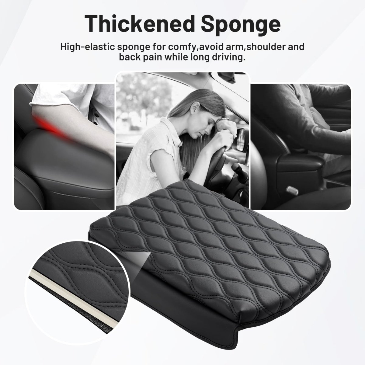 Center Console Cover For 2020-2024 2025 2026 Kia Telluride Accessories Armrest Cushion Nappa Leather Middle Covers Pad