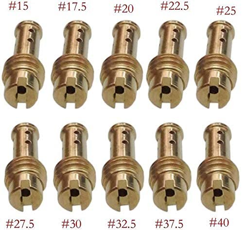 Nghtmre Pilot Jet Fuel Injector 8 Bleed Holes For Mikuni Vm Tm Tmx Carburetor 15-37 5 10 Pcs