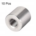 Uxcell Round Connector Nuts M10x20mm Height Sleeve Rod Bar Stud Nut Stainless Steel 304 Pack Of 10