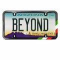 Ipick Image For Real Black Carbon Fiber Italy Flag Off-center In Sports Stripe Slim License Plate Frame