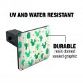 Cute Cactus With Flowers Pattern Tow Trailer Hitch Cover Plug Insert