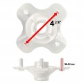 Caltric Rear Wheel Axle With Hub Compatible Yamaha Big Bear 400 Yfm400 Yfm400f 2x4 4x4 2000-2006
