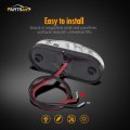 Partsam 4x Oval White Clear Lens 2 Diode Led Trailer Truck Clearance Side Marker Light Surface Mount 5 Little Boat Marine