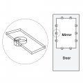 Uxcell Glass Retainer Clips Kit 20mmx11mm Cabinet Door Mirrors Holder With Screws For Doors Window 100set