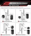 Ball Joint Service Adapter Set For Jeep And Dodge Ram 4 Piece Upper Lower Press Removal Install Tool Replacement Otc 7894