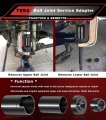Ball Joint Service Adapter Set For Jeep And Dodge Ram 4 Piece Upper Lower Press Removal Install Tool Replacement Otc 7894