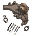 Sbc Chevy Long Aluminum Water Pump Satin High Volume 