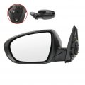 Ocpty Driver Side View Mirror Compatible With 2011-2013 For Kia Optima K52011-2013 Hybrid Black Smooth Power Signal Lamp Manual
