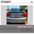 Hecasa Rear Spoiler Wing For 2007-2013 Bmw E92 Coupe 328i 335i M3 Black Paintable Trunk Lip