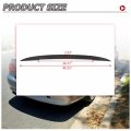 Hecasa Rear Spoiler Wing Compatible With 2007-2013 Bmw E92 Coupe 328i 335i M3 Black Paintable Trunk Lip