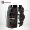 Hecasa Taillight Tail Lights Pair Compatible With 1999-2006 Chevy Silverado 1500 2500 3500 1999-2003 Gmc Sierra Smoke Lens