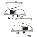 Ocpty Power Window Regulator With Motor Assembly Rear Left Rear Right Compatible 2001-2005 For Pontiac Aztek 2002-2007 Buick