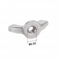 Uxcell 6-32 Wing Nuts 304 Stainless Steel Shutters Butterfly Nut Hand Twist Tighten Fasteners Parts 10pcs