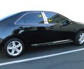 For 2012-2014 Toyota Camry 4pc Stainless Steel Chrome Pillar Post Trim 