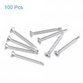 Uxcell Phillips Head Self Drilling Screws 6 X 1 9 64 410 Stainless Steel Full Thread Sheet Metal Screw 100pcs