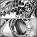 Chrome Housing Amber Corner Projector Headlight Lamps Tool Kit Compatible With Camry 10-11