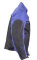 Mens Vented Black And Blue Leather Motorcycle Jacket Size Lg 46 
