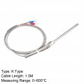 Uxcell K Type Thermocouple M8 5x100mm Temperature Probe Sensor 0 To 600c 5ft