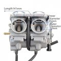 Goofit Twin Carburetor Double Cylinder Carb Replacement For Chamber 250cc Rebel Cmx Cmx250 Ca250