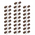 6mmx20mmx25mm Cylinder Head Flap Wheel Polishers Sanding Buffing Tool 50pcs W Shaft 
