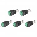 5pcs Cat5 To Camera Cctv Bnc Female Jack Connector Screw Terminal Adapter 