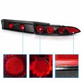 Amerilite Rear Brake Taillights 3pcs G2 Black For Mitsubishi Eclipse Passenger And Driver Side
