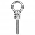 Uxcell Lifting Eye Bolt 1 Set M16x100mm With Nut Washer 304 Stainless Steel Shoulder Ring For Hanging Item