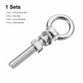 Uxcell Lifting Eye Bolt 1 Set M16x100mm With Nut Washer 304 Stainless Steel Shoulder Ring For Hanging Item