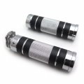 Httmt Trhb105-7 8 Chrome Motorcycle 7 22mm Hand Grips Fit Compatible With Kawasak Vn Vulcan Classic Drifter 800