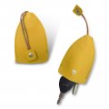 Car Pu Leather Pull Out Key Bag Large Capacity Storage Cover With Hook For Most Cars Yellow 2 Pcs 